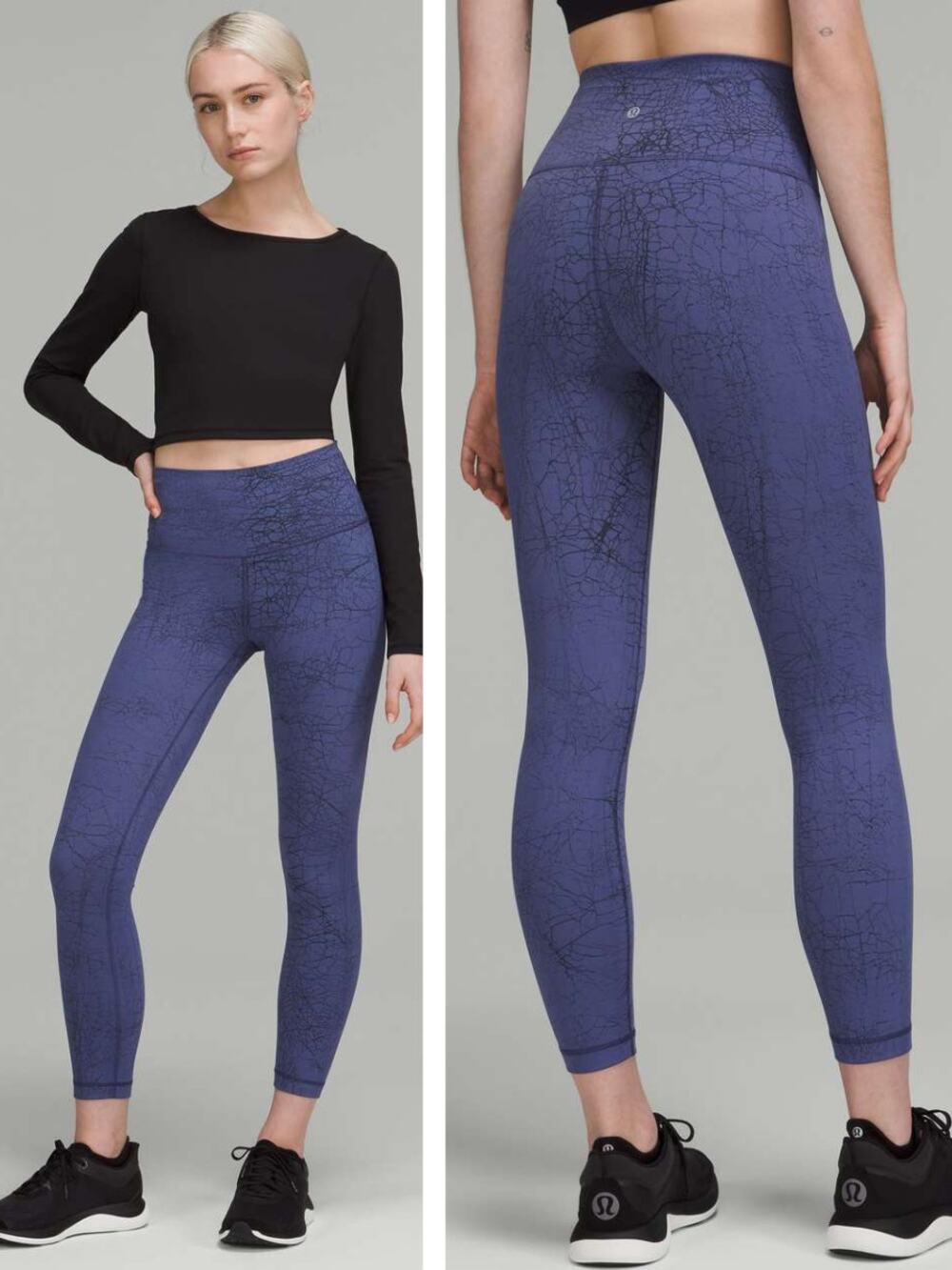 LULULEMON Wunder Train High-Rise Tight 24" Asia Fit Size Small Thread Dye Night